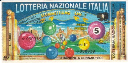 Biglietto lotteria nazionale - lotteria,
