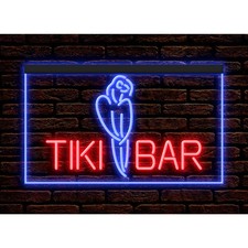 Insegna Neon Illuminata Tiki