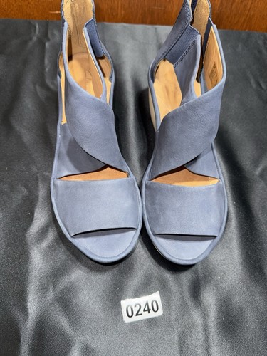 Sandali clarks blu pelle - sandali,