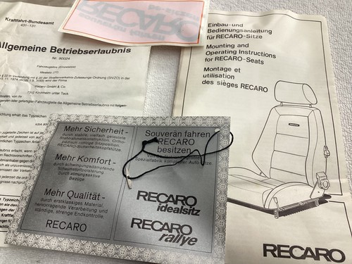 Originale recaro abe manuale - recaro,
