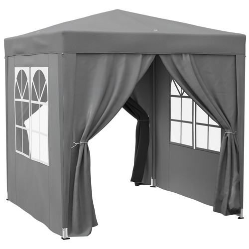 Gazebo pieghevole 2x2 - pieghevole, con
