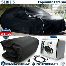 TELO COPRIAUTO per Bmw Serie 5 Felpato da Esterno con ANTIFURTO Garanzia a VITA