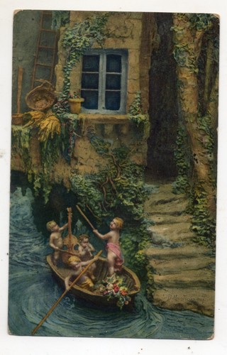Cartolina serenata scultura - cartolina,