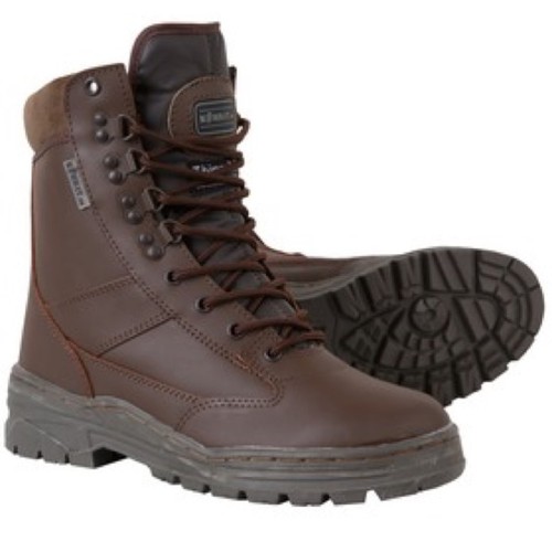 Brown army cadet boots - brown,