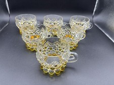 6 tazze con manico in vetro