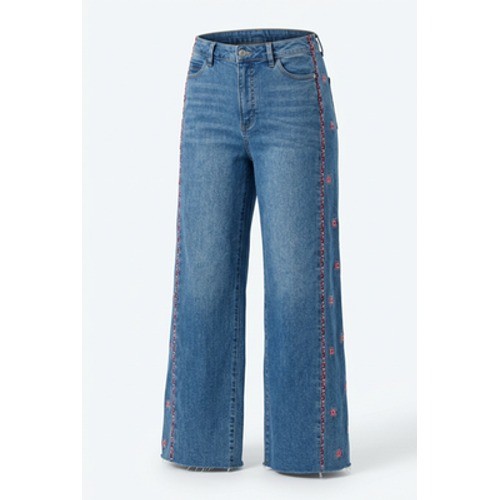 Jeans tribali donna blu vita - jeans,