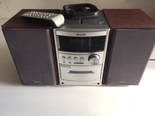 Sony Stereo Hi-Fi CMT-NEZ50 Silver Micro System CD - Tape - Radio Am Fm - Aux-in