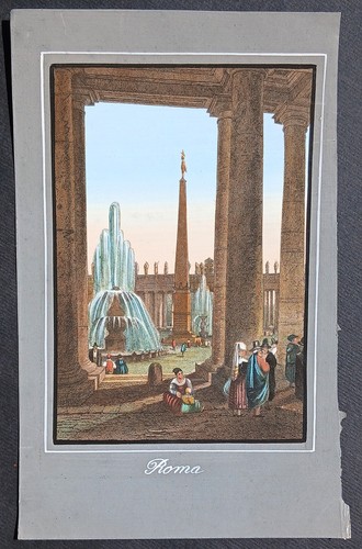 Stampa antica 1837 colori - stampa,