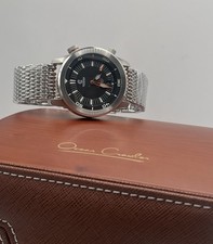 Orologio subacqueo automatico da uomo Ocean Crawler Paladino WaveMaker nero