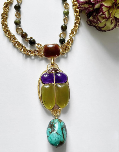 Collana scarabeo loulou la - collana,