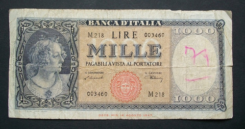 1000 lire ornata perle 9 - di,