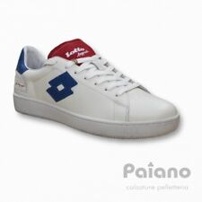 Lotto Leggenda 219567 AJU sneakers pelle bianco logo blu red