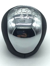 Pomello HYUNDAI IX 35 TUCSON ELANTRA I30 in pelle cromato leva cambio 6 marce 