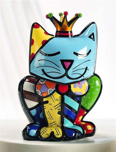 Romero britto royalty cat - romero,