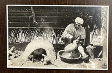 OLD REAL PHOTO POSTCARD - RUBBER PROCESSING - MALESIA ? INDIA ? - RPPC