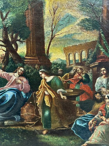 Antico dipinto olio - dipinto,