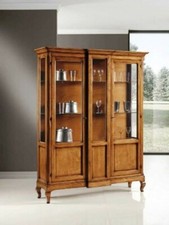 VETRINA LEGNO MASSELLO 2 ANTE