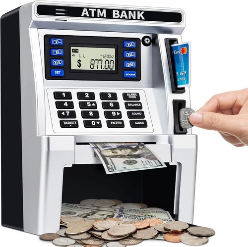 Salvadanaio bancomat con carta