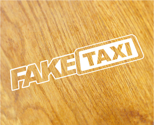 Adesivo sticker fake taxi - adesivo,