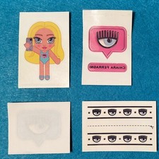 ORIGINALI ⭐ 4 Tatuaggi Temporanei CHIARA FERRAGNI - Sorpresine Dolci Preziosi