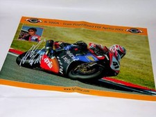 N. HAGA FGF APRILIA 2002 POSTER FIRMATO (0383)