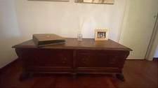 cassapanca legno antica
