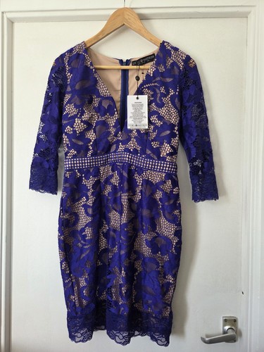 Abito midi little - midi, blu