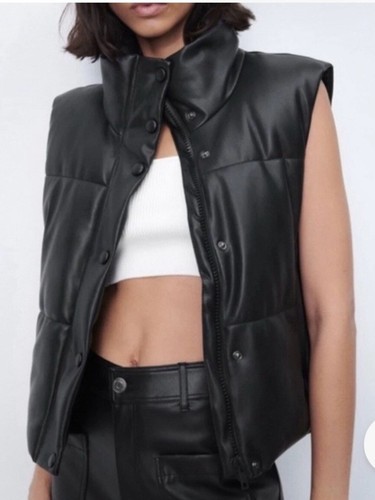 Zara gilet imbottito - , ecopelle