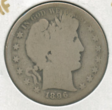 1896-S Dollaro D'Argento Barber Da 50C Mint Di San Francisco -SS750