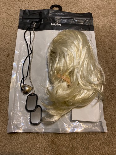 Costume parrucca collana - e,