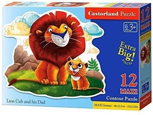 Cucciolo leone suo padre - cucciolo,