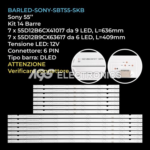 Kit barre strip led - 14, tv
