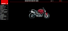 Manuale Officina Ducati Monster 696 anno 2009+Catalogo Ricambi Italiano