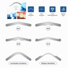 Sistema a matrice sezionale dentale matrici metalliche sagomate ricarica fasce a matrice