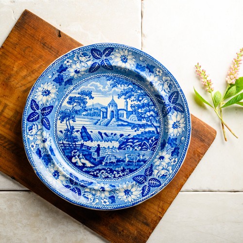 1825 staffordshire blue falls - 1825,