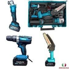 VALIGIA 3 PEZZI TRAPANO AVVITATORE FLEX SMERIGLIATRICE ANGOLARE E SEGA ELETTRICA