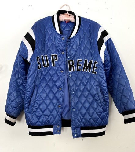 Giacca supreme blu trapuntata - supreme,