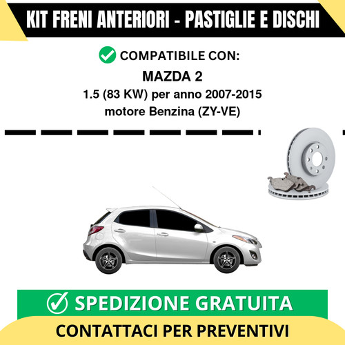 Kit freni anteriori pastiglie - anteriori, (pastiglie