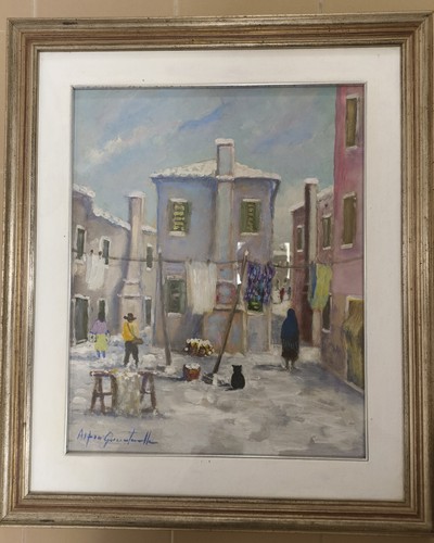 Quadro olio del pittore - a,