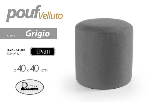 Pouf cilindrico sgabello - pouf,