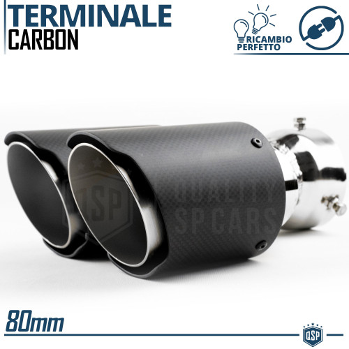 Terminale scarico doppio - terminale, di