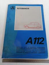 catalogo parti ricambio carrozzeria 1973 Autobianchi A112 112 Abarth e normali