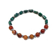Elastic agate and malachite - agate,