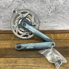 Set pedivelle vintage Shimano Deore LX FC-M571 175mm grigio lega bracci MTB 4 bracci A8
