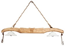Lampadario Giogo Legno Tiglio