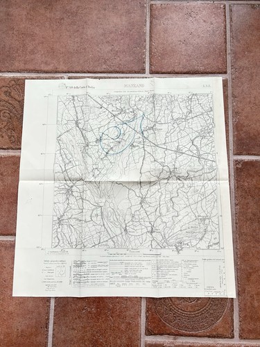 Manzano 1927 carta - manzano, topografica
