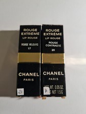 CHANEL Rouge Extreme Lip Rouge Lipstick 17 Rouge Velours + 20 Rouge Contraste