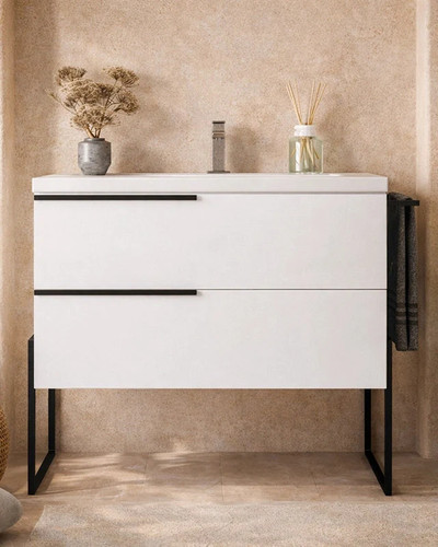 Mobile bagno bianco lucido - mobile,