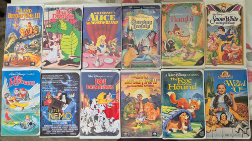 Vhs classic movies - vhs, walt