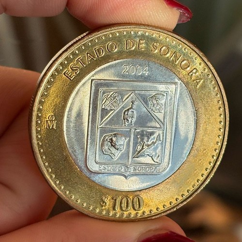 100 pesos 2004 sonora messico - 100,
